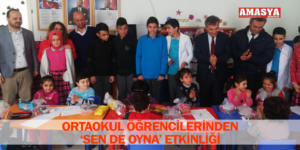 ORTAOKUL ÖĞRENCİLERİNDEN ‘SEN DE OYNA’ ETKİNLİĞİ