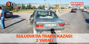 SULUOVA’DA TRAFİK KAZASI: 2 YARALI