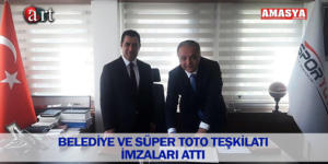 BELEDİYE VE SÜPER TOTO TEŞKİLATI İMZALARI ATTI