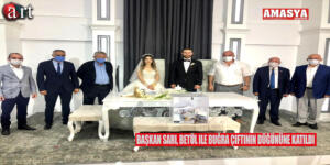 Başkan Sarı, Betül ile Buğra Çiftinin Düğününe Katıldı