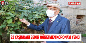 91 yaşındaki Bekir öğretmen koronayı yendi