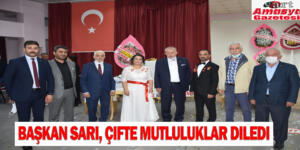 Başkan Sarı, çifte mutluluklar diledi