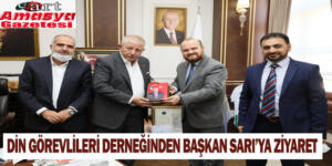 Din görevlileri derneğinden Başkan Sarı’ya ziyaret