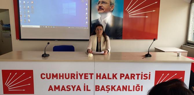 CUMHURİYET HALK PARTİSİ KADIN KOLLARI 8 MART DÜNYA KADINLAR GÜNÜ BASIN AÇIKLAMASI